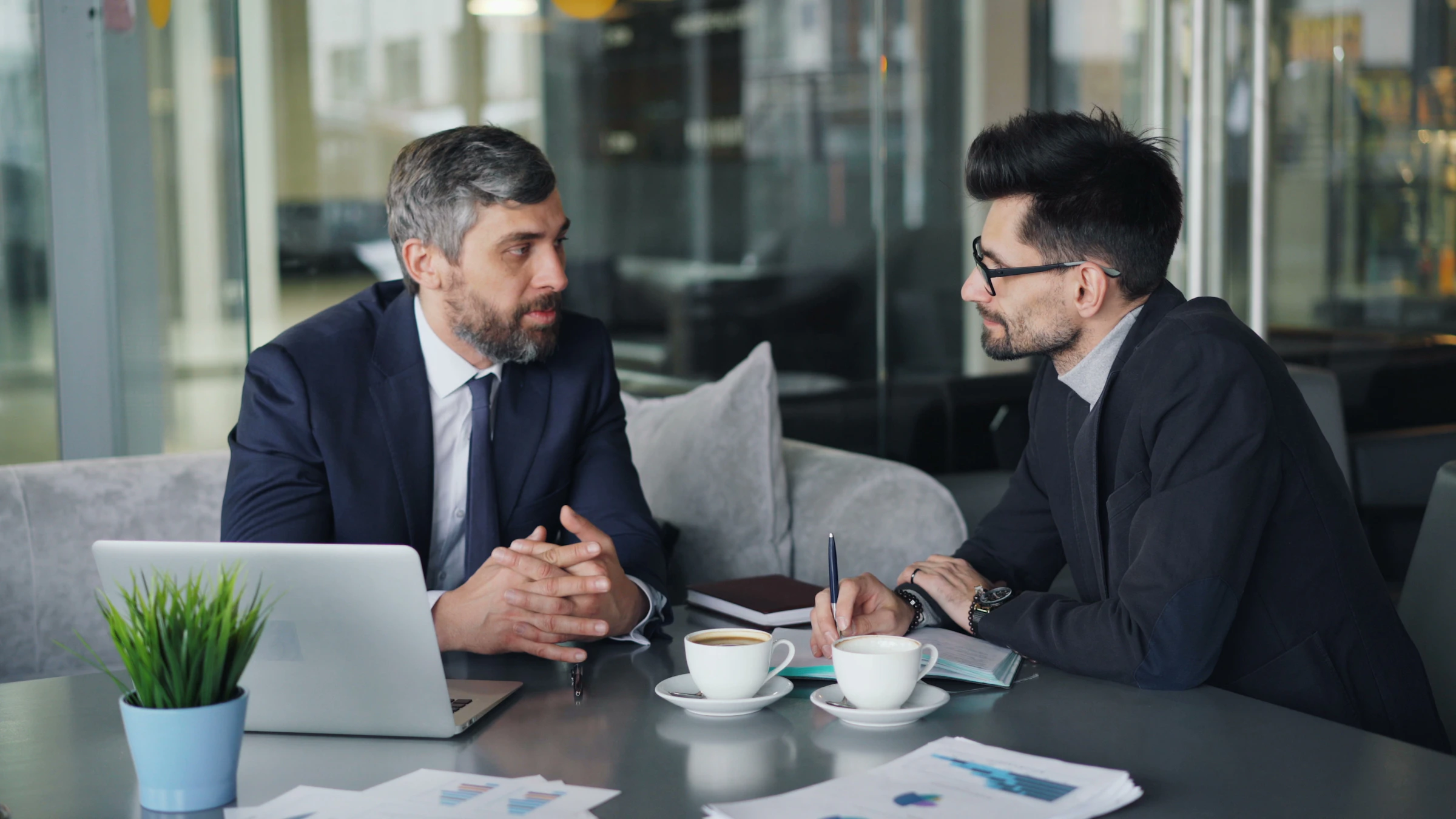 An attorney listening to a client explain their situation